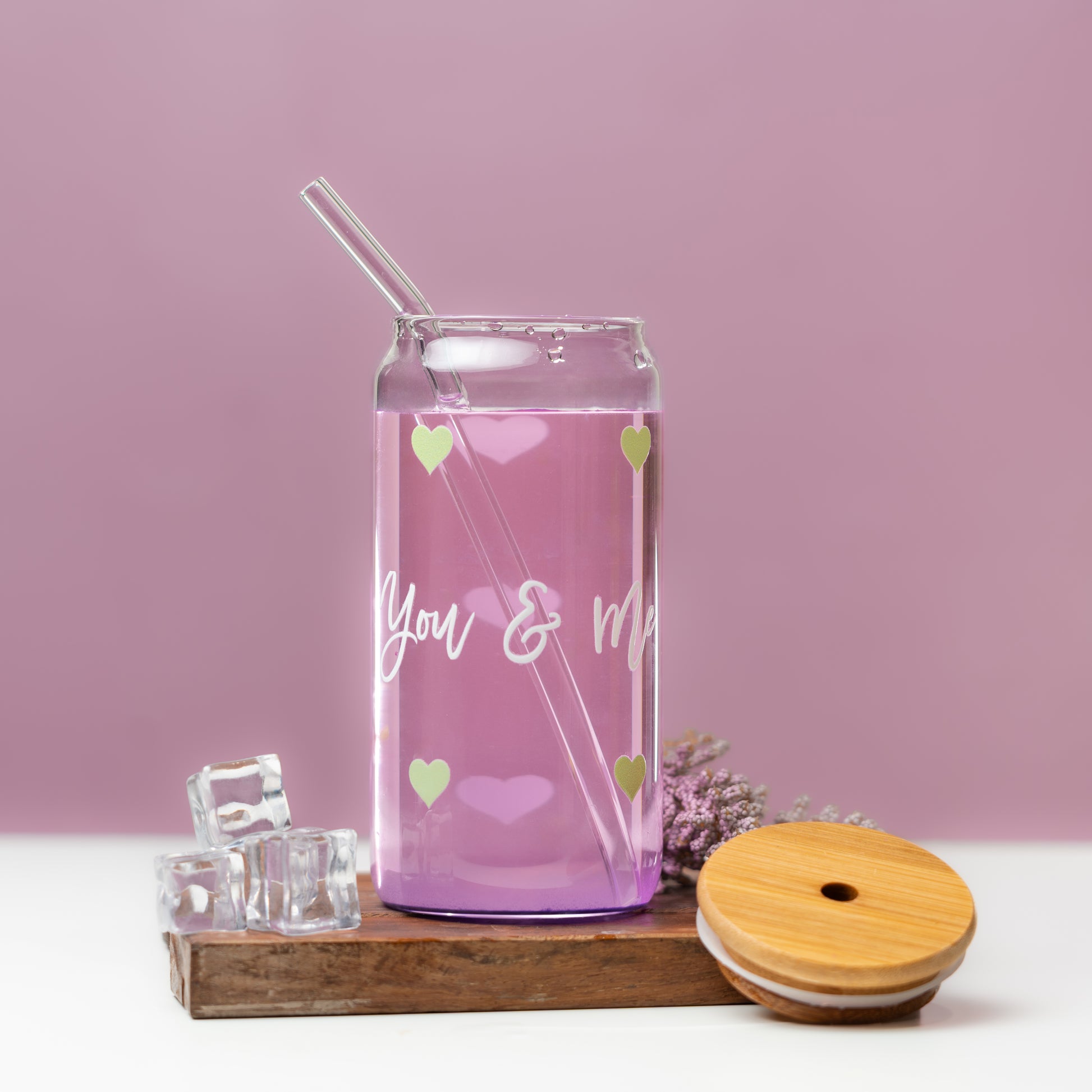 You and Me Belong Together Glass Tumbler Duo Deal 550 ml